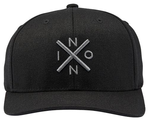 Gorra Nixon Exchange FF Unisex Negra/Gris