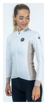 LeBram Race Dames Trui Thermo Lange Mouw Beige