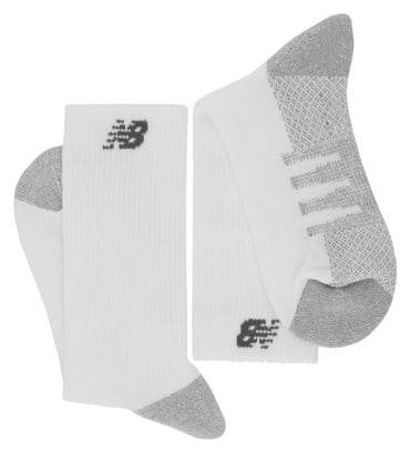 Calcetines altos New Balance Coolmax Crew Blancos (2 pares)