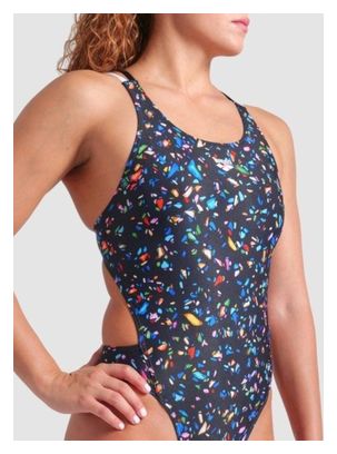 Women's swimsuit Arena Confetti Black/Multicolor