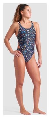 Women's swimsuit Arena Confetti Black/Multicolor