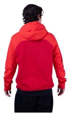 Fox Fracture Paneled Hoody Rosso