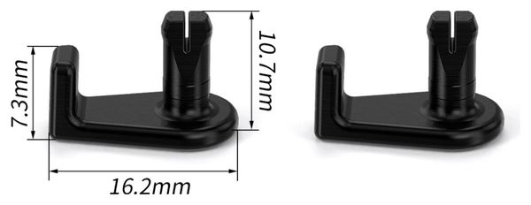 Lot de 2 clips de fixation câble dérailleur arrière Shimano Di2 (impression 3D)