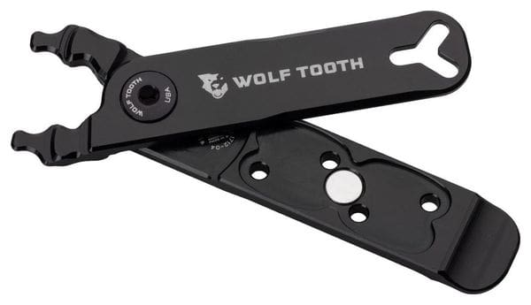 Multi-Outil Wolf Tooth Pack Pliers - Master Link Combo Pliers (4 Fonctions) Noir