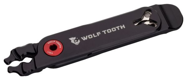 Wolf Tooth Pack Zange - Master Link Combo Zange Multi-Tool (4 Funktionen) Schwarz