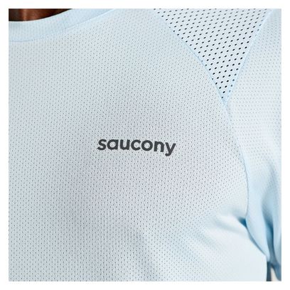 Saucony Elevate Run Short Sleeve Jersey Blauw