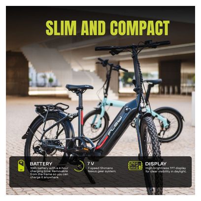 Vélo Electrique Pliant Flebi Swan 24  Grey raptor