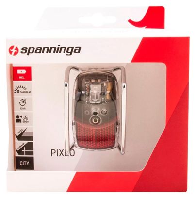 SPANNINGA feu arrière Pixeo Xb battery mudguard chrome