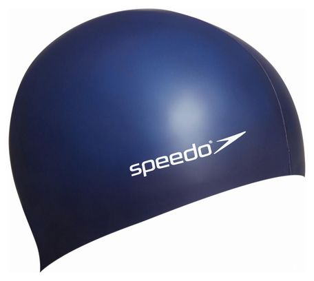 Gorro de baño de silicona Speedo Flat azul marino 