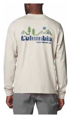 Columbia CSC Seasonal Logo Beige Long Sleeve T-Shirt