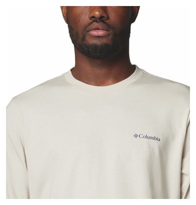 Columbia CSC Seasonal Logo Beige Long Sleeve T-Shirt