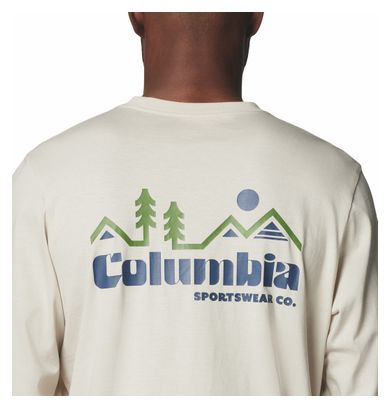 Columbia CSC Seasonal Logo Beige Long Sleeve T-Shirt