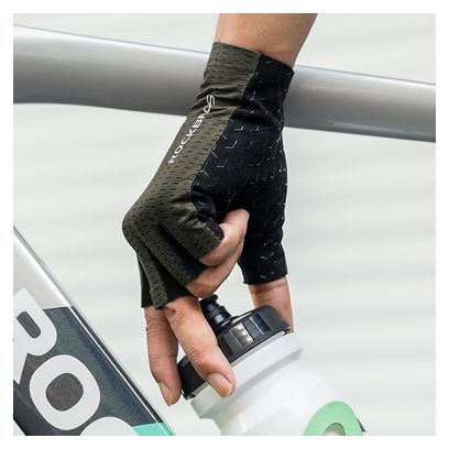 Gants de cyclisme courts respirants Rockbros - Vert