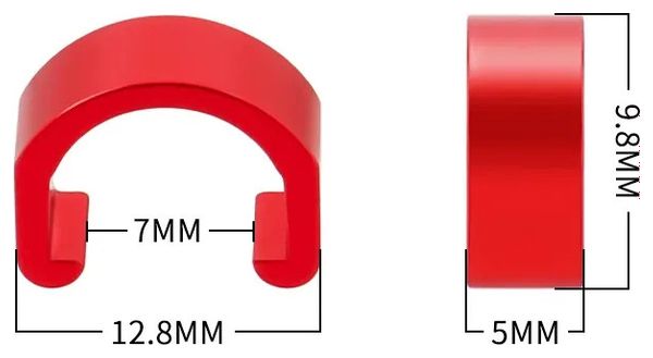 Lot de 10 clips de fixation pour gaines et durites – Aluminium