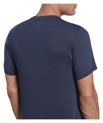 Reebok Workout Short Sleeve Jersey Blauw
