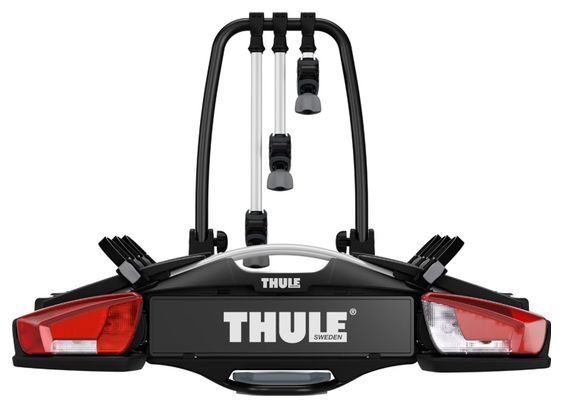 Thule VeloCompact Gancio Traino Portabici 13 Pin - 3 Biciclette (Compatibili E-Bikes) Grigio Nero