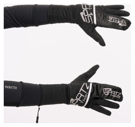 Spatz Thrmoz2 Winterhandschuhe mit Windschutz, schwarz
