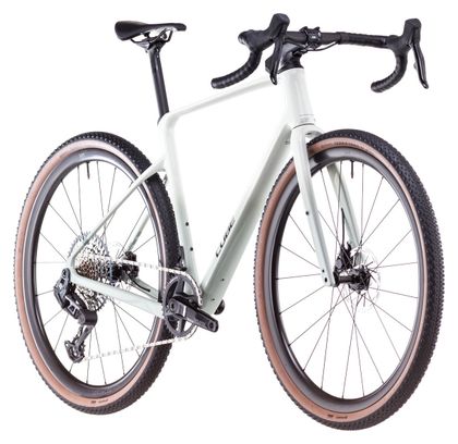 Vélo de Gravel Cube Nuroad C:62 EX Sram Rival eTap AXS/GX Eagle AXS 12V 700 mm Vert Beige Desert Stone 2025