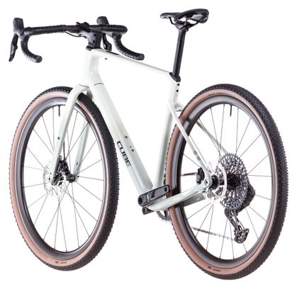 Vélo de Gravel Cube Nuroad C:62 EX Sram Rival eTap AXS/GX Eagle AXS 12V 700 mm Vert Beige Desert Stone 2025