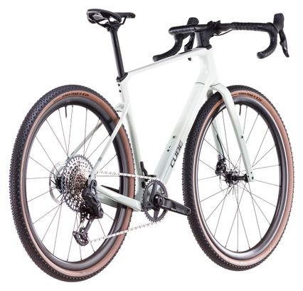 Vélo de Gravel Cube Nuroad C:62 EX Sram Rival eTap AXS/GX Eagle AXS 12V 700 mm Vert Beige Desert Stone 2025
