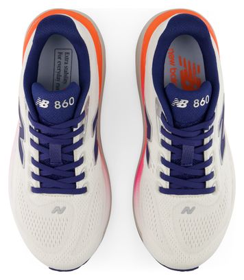 Chaussures Running New Balance Fresh Foam X 860 v15 Blanc/Bleu/Rose Femme