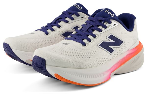 Chaussures Running New Balance Fresh Foam X 860 v15 Blanc/Bleu/Rose Femme