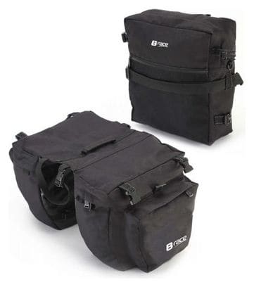 B-Urban Triple Black Luggage Carrier Bags