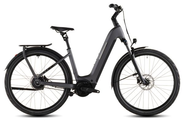 Cube Kathmandu Hybrid Comfort Pro 800 Easy Entry Elektro-Trekkingrad Enviolo Trekking Belt 800 Wh 700 mm Slab Grey 2026