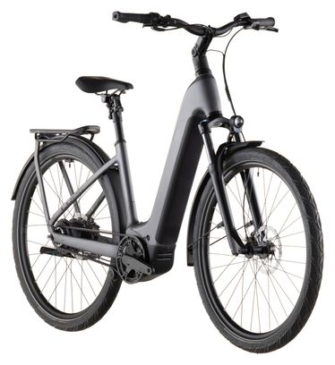 Cube Kathmandu Hybrid Comfort Pro 800 Easy Entry Elektro-Trekkingrad Enviolo Trekking Belt 800 Wh 700 mm Slab Grey 2026