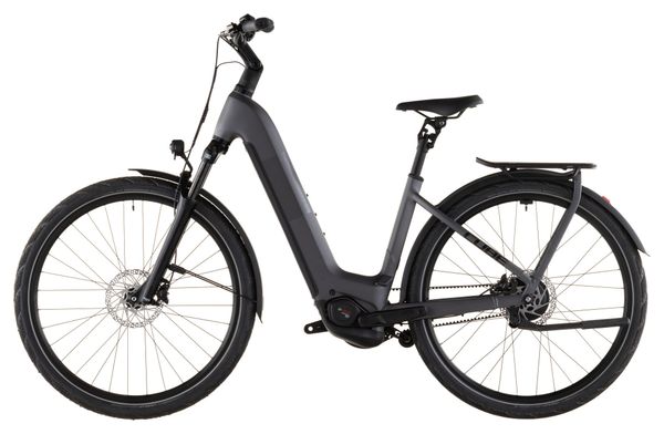 Cube Kathmandu Hybrid Comfort Pro 800 Easy Entry Elektro-Trekkingrad Enviolo Trekking Belt 800 Wh 700 mm Slab Grey 2026