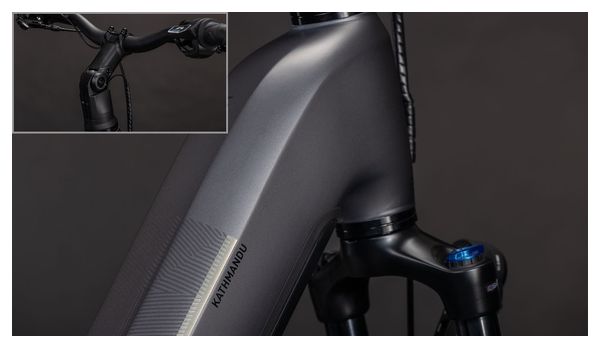 Cube Kathmandu Hybrid Comfort Pro 800 Easy Entry Elektro-Trekkingrad Enviolo Trekking Belt 800 Wh 700 mm Slab Grey 2026