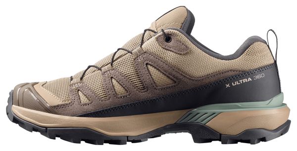 Salomon X Ultra 360 Leather GTX Hiking Shoes Brown/Beige Women's