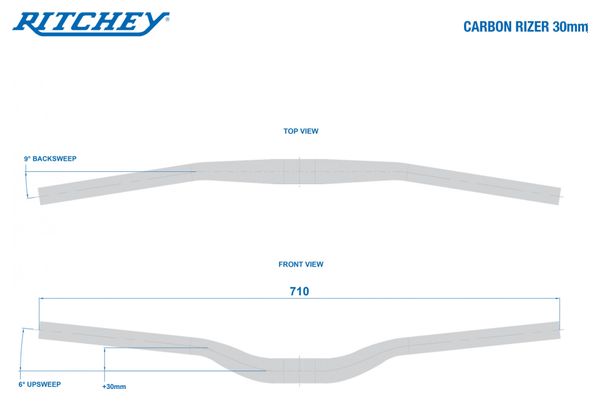 Ritchey Rizer WCS Carbon 710mm handlebar