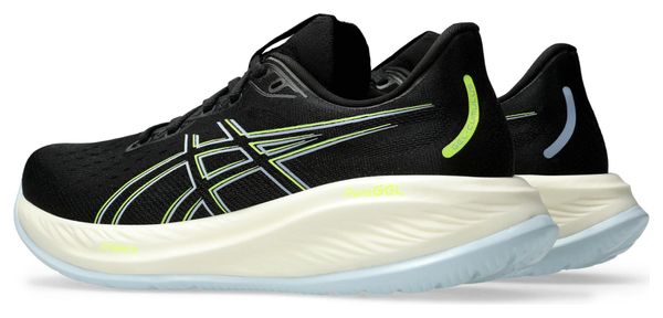 Asics Gel-Cumulus 26 Running Shoes, Black/Yellow, Men's