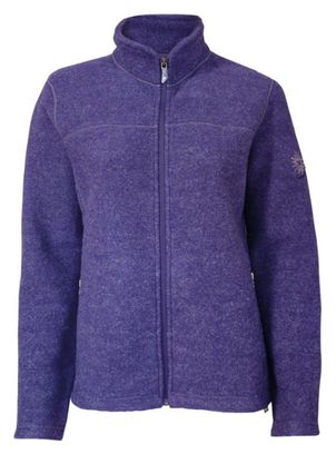 Ivanhoe gilet zippé en laine pour femme Beata Purple Haze-Violet