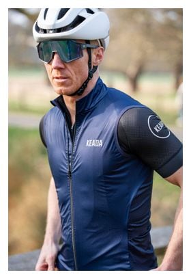 Gilet de Cyclisme Essentiel pour Homme - Bleu Marine