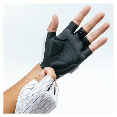 Gants de cyclisme VTT Rockbros - blanc et noir