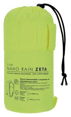 Waterdicht jack Tucano Urbano Nano Rain Zeta Yellow Fluo