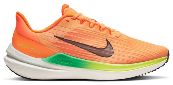 Chaussures Running Nike Air Winflo 9 Orange Vert Femme