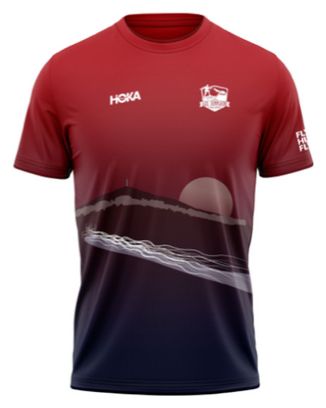 Maillot Manches Courtes Hoka Performance Tee x Templiers 2023 Rouge Homme
