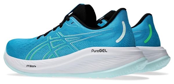 Chaussures Running Asics Gel-Cumulus 26 Bleu/Vert Homme