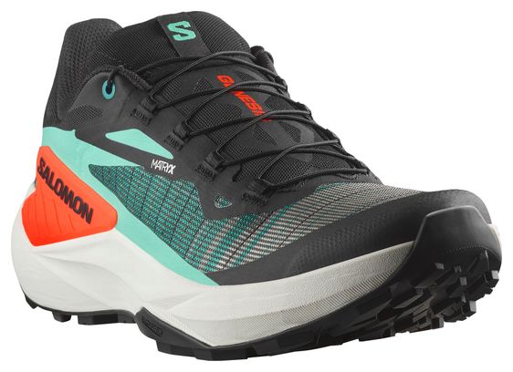 Salomon Genesis Trailrunning-Schuhe Schwarz/Grün/Rot Herren