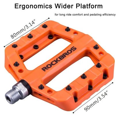 Pedals bike mountain nylon orange