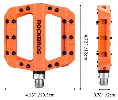 Pedals bike mountain nylon orange