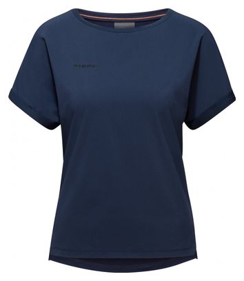 T-Shirt Mammut Tech Bleu Femme