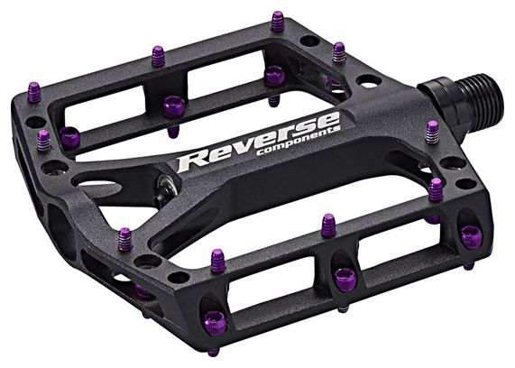 Pedali REVERSE BLACKONE Neri Viola