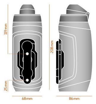 Fidlock BidonTwist 590 ml Black with stand Black