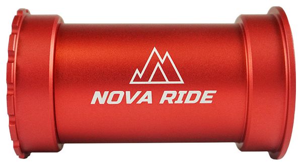 Boitier de pédalier Nova Ride BB386 24mm Rouge