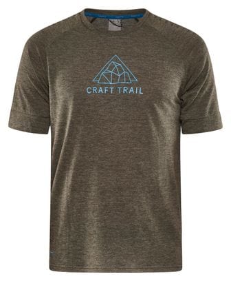 Craft ADV Trail Wool Short Sleeve T-Shirt Khaki