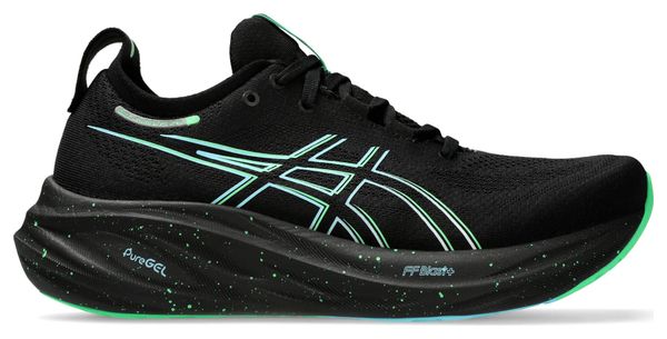 Chaussures Running Asics Gel Nimbus 26 Noir Vert Bleu Homme Alltricks